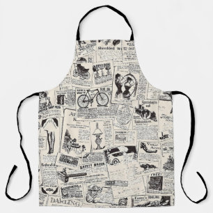 Vintage Newspaper Apron