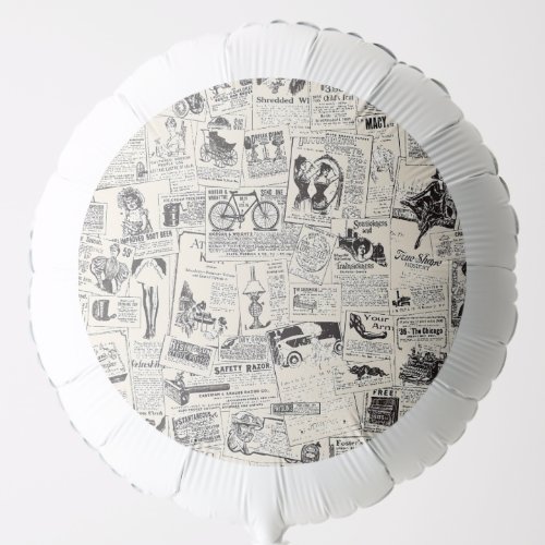 Vintage Newspaper  Balloon