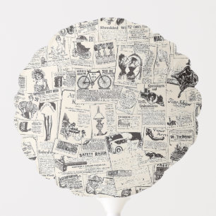 Vintage Newspaper   Balloon