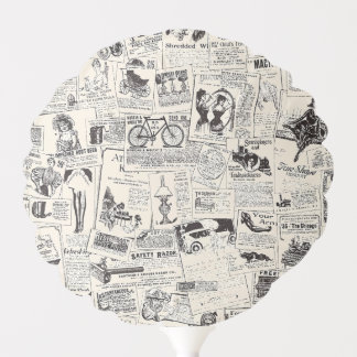 Vintage Newspaper   Balloon