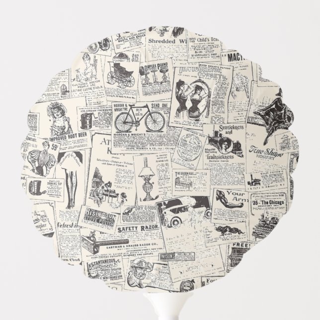 Vintage Newspaper   Balloon (Front)
