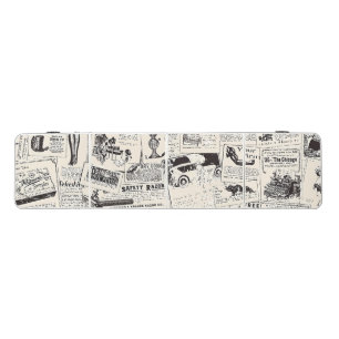 Vintage Newspaper Beer Pong Table