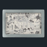 Vintage Newspaper   Belt Buckle<br><div class="desc">Vintage Newspaper</div>