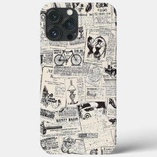Vintage Newspaper   iPhone 13 Pro Max Case