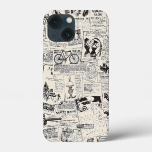 Vintage Newspaper   iPhone 13 Mini Case