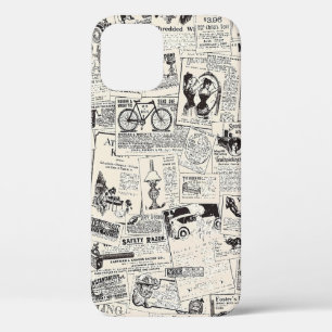 Vintage Newspaper   iPhone 12 Case