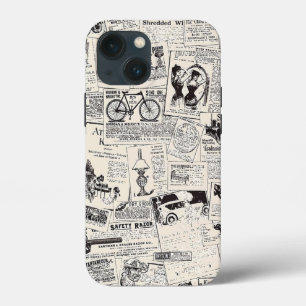 Vintage Newspaper   iPhone 13 Mini Case