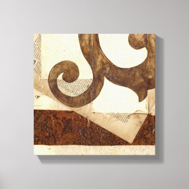 Vintage Newspaper Clipping Canvas Print (Front)