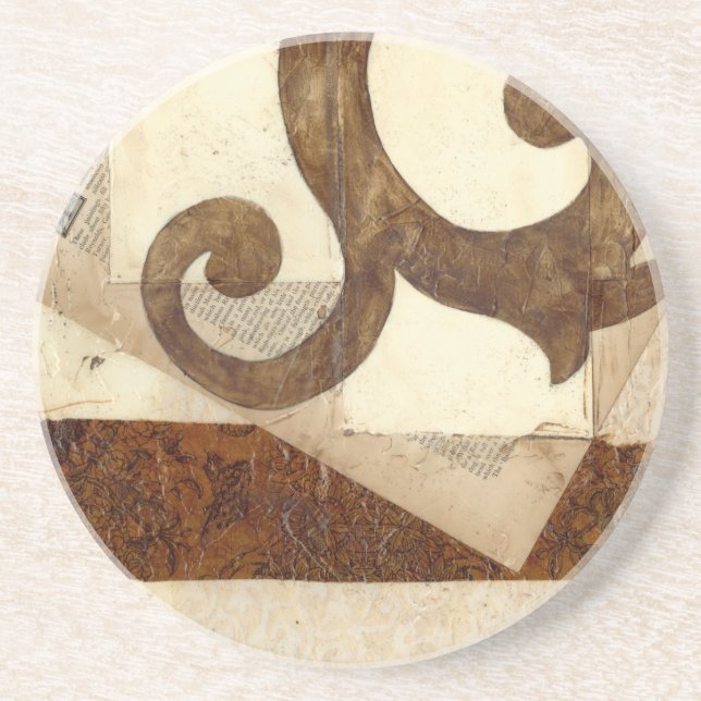 Vintage Newspaper Clipping Drink Coaster (Front)