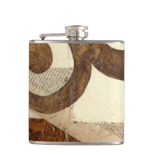 Vintage Newspaper Clipping Flask