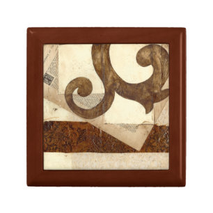 Vintage Newspaper Clipping Jewelry Box