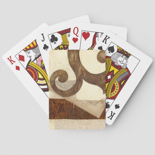 Vintage Newspaper Clipping Poker Cards (Back)