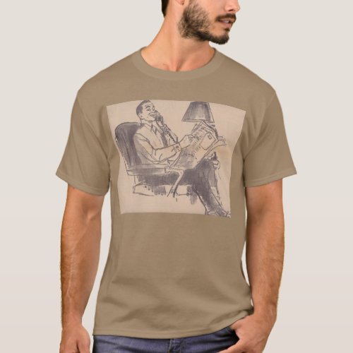 Vintage Newspaper Dad T_Shirt