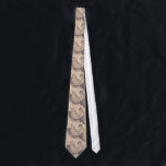 Vintage Newspaper Dad Tie<br><div class="desc">After a long day at the office doing manly-man work, there's nothing like relaxing in your favorite chair, talking on the corded phone and reading a newspaper. At least, that's what this vintage newspaper drawing would have you believe. This design features the original Mad Man. You can only imagine that,...</div>