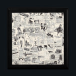 Vintage Newspaper  Gift Box<br><div class="desc">Vintage Newspaper</div>