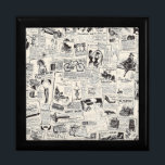 Vintage Newspaper  Gift Box<br><div class="desc">Vintage Newspaper</div>