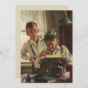 Vintage Newspaper Journalists, Writers Typewriter