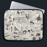 Vintage Newspaper Laptop Sleeve<br><div class="desc">Vintage Newspaper</div>