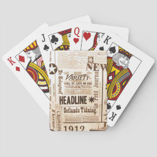 Vintage Newspaper Old Ads, Good News :) Poker Cards