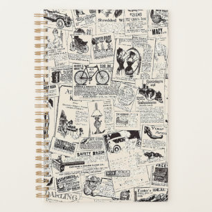 Vintage Newspaper  Planner