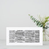 Vintage Newspaper Print (Standing Front)