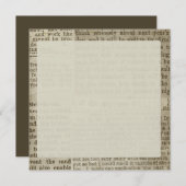 Vintage Newspaper Print (Front/Back)