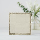 Vintage Newspaper Print (Standing Front)