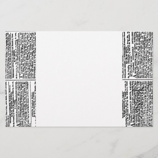 Vintage Newspaper Print (Front)