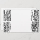 Vintage Newspaper Print (Front/Back)