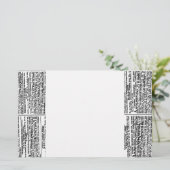 Vintage Newspaper Print (Standing Front)