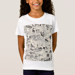 Vintage Newspaper   T-Shirt