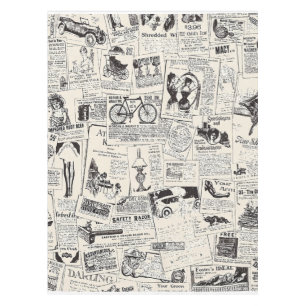 Vintage Newspaper Tablecloth