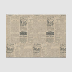 Vintage Newspaper Tissue Paper