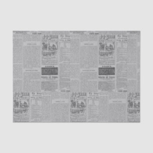Vintage Newspaper Tissue Paper