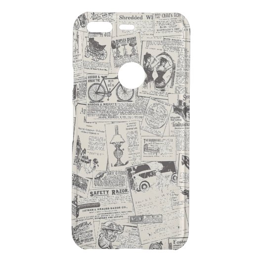 Vintage Newspaper   Uncommon Google Pixel Case (Back)