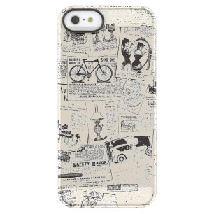 Vintage Newspaper Permafrost iPhone SE/5/5s Case