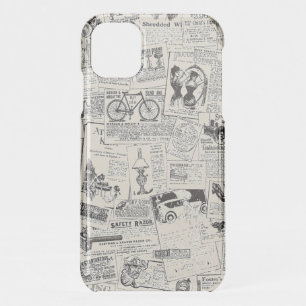 Vintage Newspaper   iPhone 11 Case