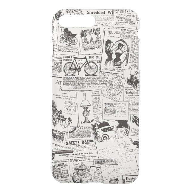 Vintage Newspaper  Uncommon iPhone Case (Back)