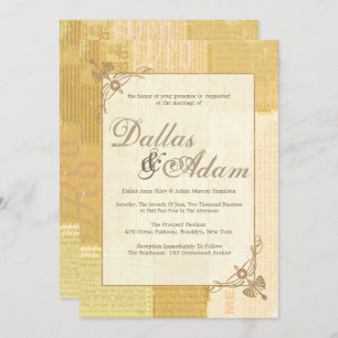 Vintage Newspaper, Wedding Invitations