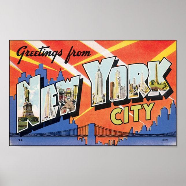 Vintage NewYorkCity Poster (Front)