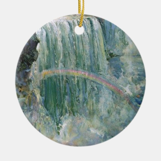 Vintage Niagara Falls Ceramic Ornament (Front)