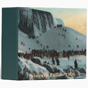 Vintage Niagara Falls Ice Biner 3 Ring Binder