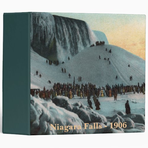 Vintage Niagara Falls Ice Biner 3 Ring Binder