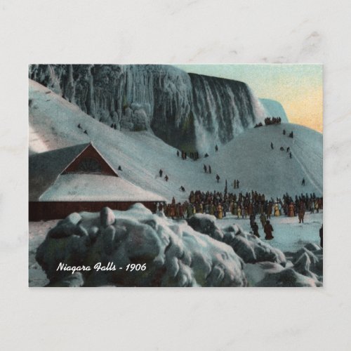 Vintage Niagara Falls Ice Postcard
