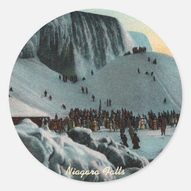 Vintage Niagara Falls Ice Stickers (Front)
