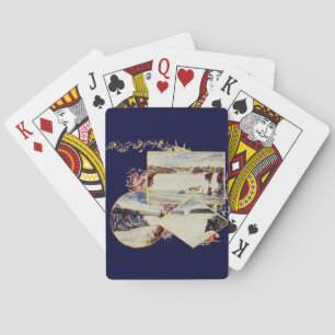 Vintage Niagara Falls Paintings Poker Cards