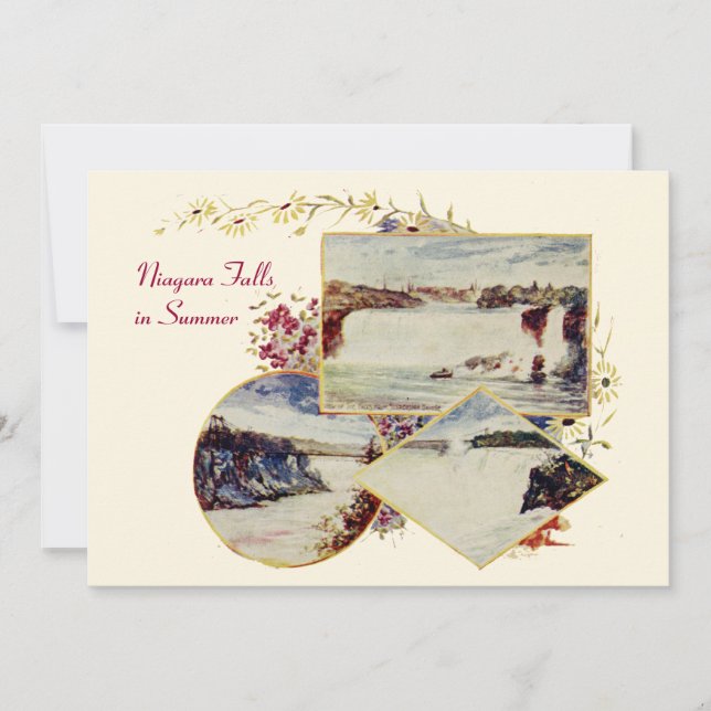 Vintage Niagara Falls Summer Party Invitation (Front)