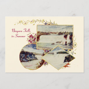 Vintage Niagara Falls Summer Party Invitation