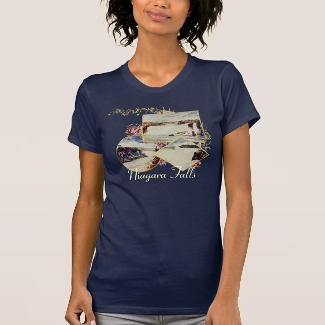 Vintage Niagara Falls Summer Womens Shirt (Front)