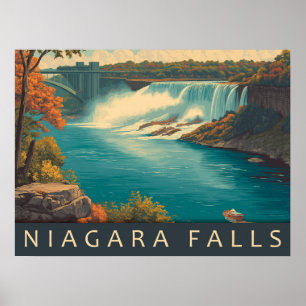 Vintage Niagara Falls Travel Poster